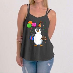 Penguin Birthday Penguin Birthday Party Penguin Theme Women's Strappy Tank