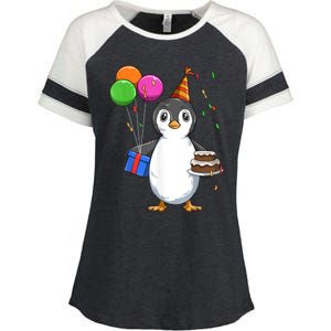 Penguin Birthday Penguin Birthday Party Penguin Theme Enza Ladies Jersey Colorblock Tee