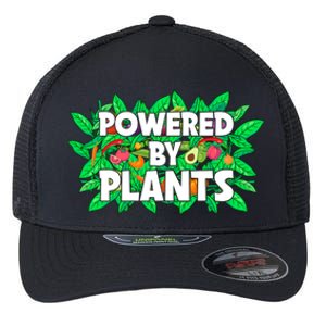 Powered By Plants Cute Gift Flexfit Unipanel Trucker Cap