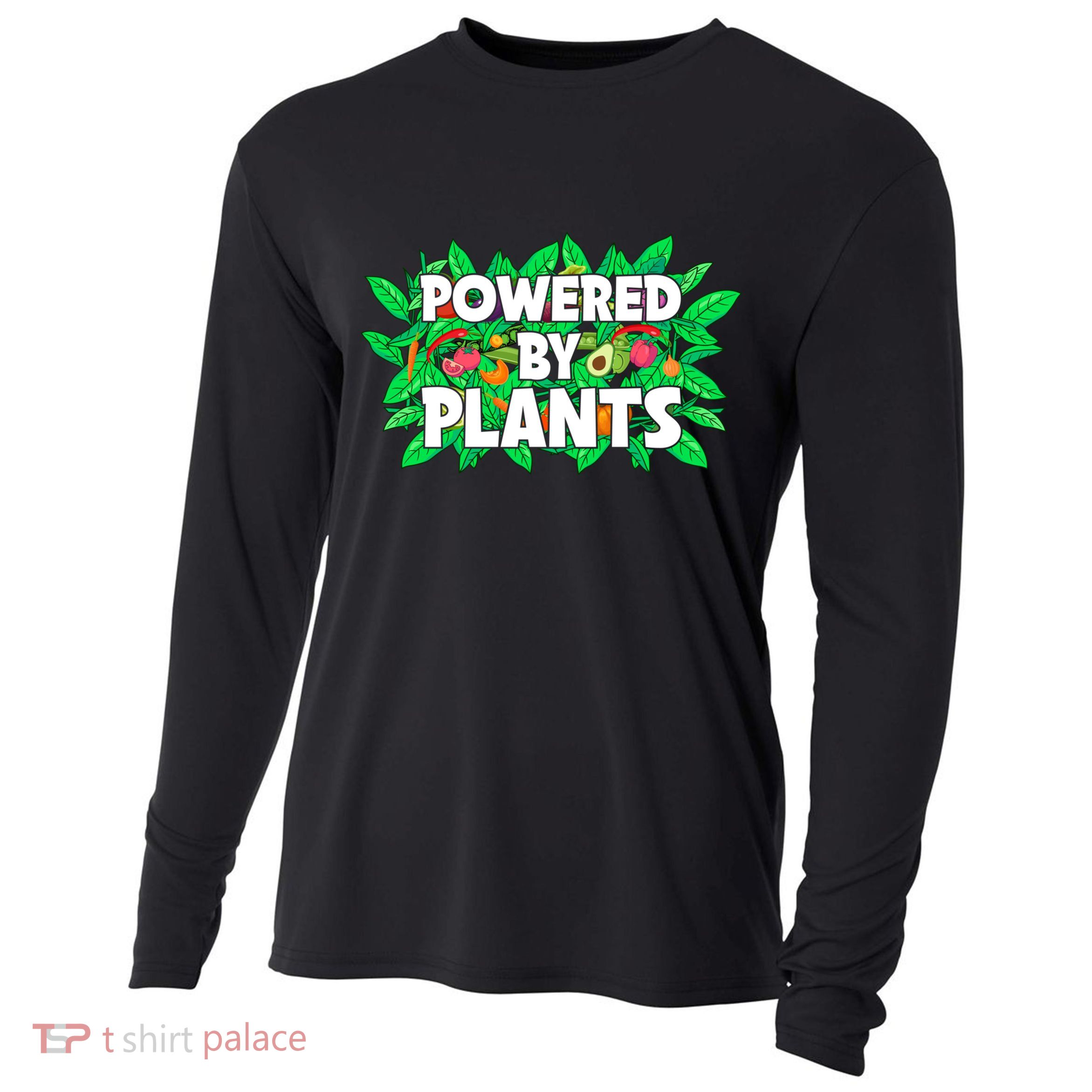 Powered By Plants Cute Gift Cooling Performance Long Sleeve Crew