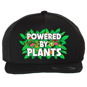 Powered By Plants Cute Gift Wool Snapback Cap