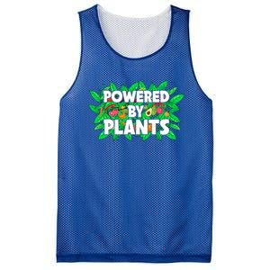 Powered By Plants Cute Gift Mesh Reversible Basketball Jersey Tank