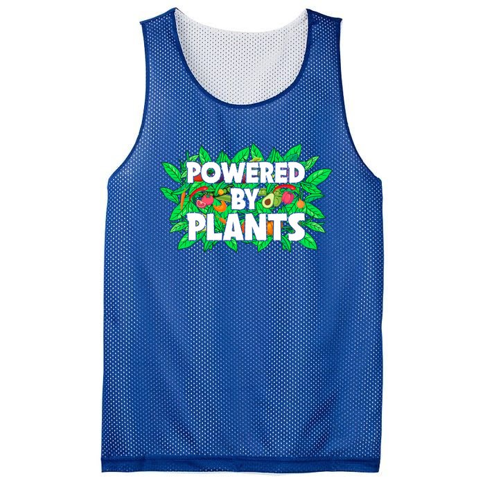 Powered By Plants Cute Gift Mesh Reversible Basketball Jersey Tank