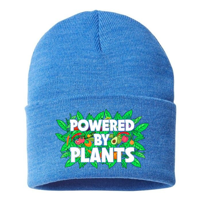 Powered By Plants Cute Gift Sustainable Knit Beanie