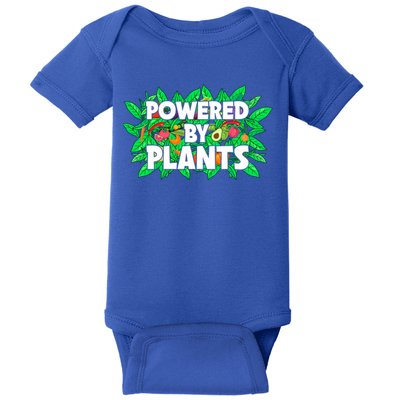 Powered By Plants Cute Gift Baby Bodysuit