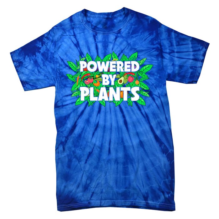 Powered By Plants Cute Gift Tie-Dye T-Shirt