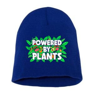 Powered By Plants Cute Gift Short Acrylic Beanie