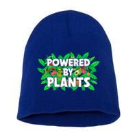 Powered By Plants Cute Gift Short Acrylic Beanie