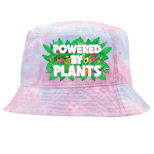 Powered By Plants Cute Gift Tie-Dyed Bucket Hat