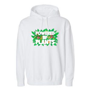 Powered By Plants Cute Gift Garment-Dyed Fleece Hoodie