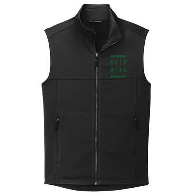 Powered By Plants Vegan Vegetarian Plantgiftbased Gift Collective Smooth Fleece Vest