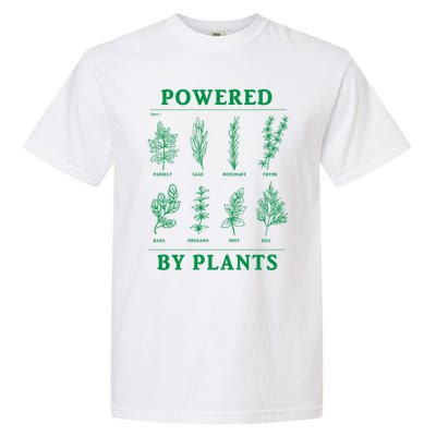 Powered By Plants Vegan Vegetarian Plantgiftbased Gift Garment-Dyed Heavyweight T-Shirt