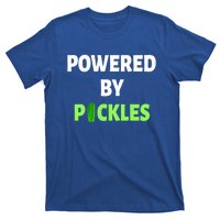 Powered By Pickles Funny Dill Pickle Lover Gift Veggie Food Gift T-Shirt