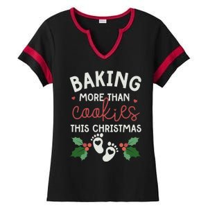 Pregnancy Baker Ladies Halftime Notch Neck Tee