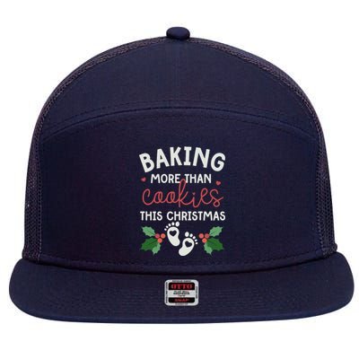 Pregnancy Baker 7 Panel Mesh Trucker Snapback Hat