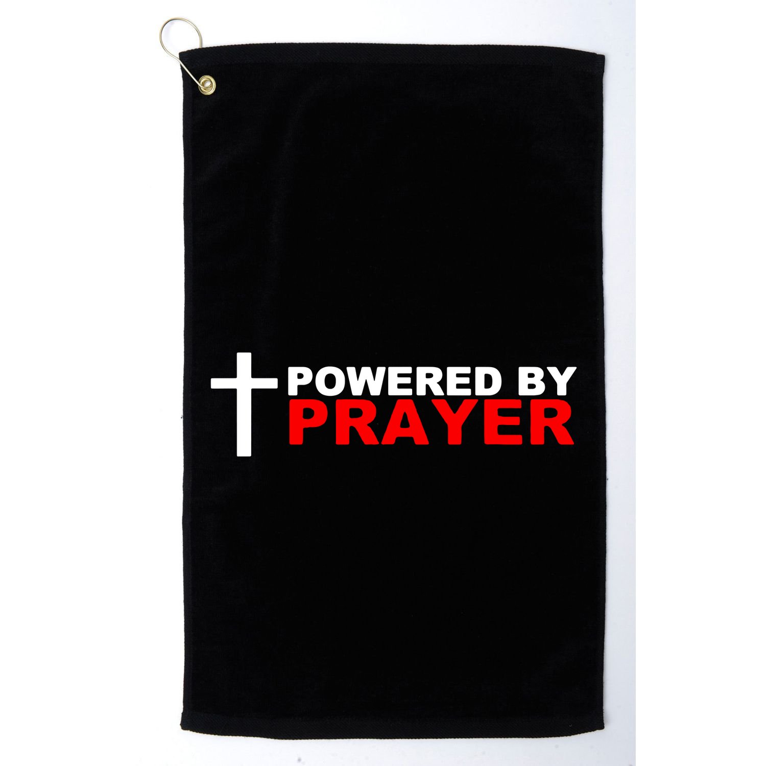 Powered By Prayer Golf Towel