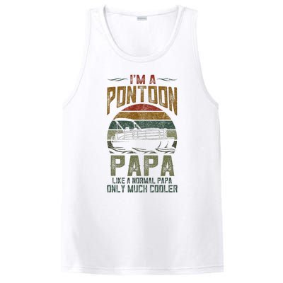 Pontoon Boat Papa Fathers Day Boating Captain Grandpa PosiCharge Competitor Tank