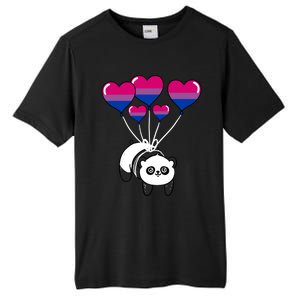 Panda Bisexual Pride Gift Tall Fusion ChromaSoft Performance T-Shirt