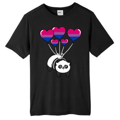 Panda Bisexual Pride Gift Tall Fusion ChromaSoft Performance T-Shirt