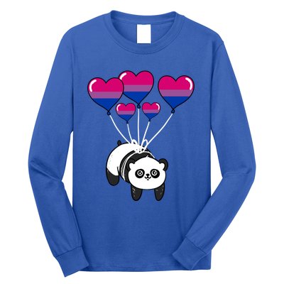 Panda Bisexual Pride Gift Long Sleeve Shirt