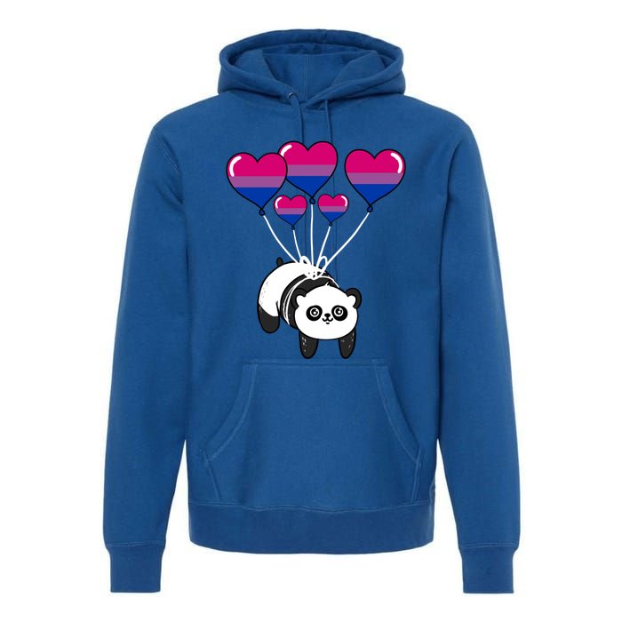 Panda Bisexual Pride Gift Premium Hoodie