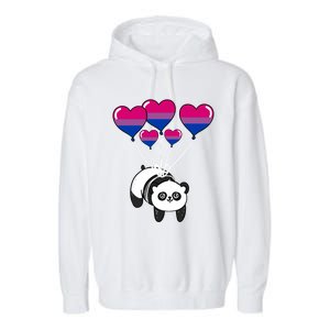 Panda Bisexual Pride Gift Garment-Dyed Fleece Hoodie