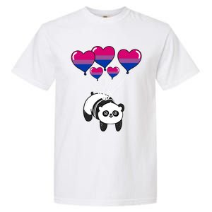 Panda Bisexual Pride Gift Garment-Dyed Heavyweight T-Shirt