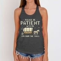 Please Be Patient With Me IM From The 1900s Women's Knotted Racerback Tank