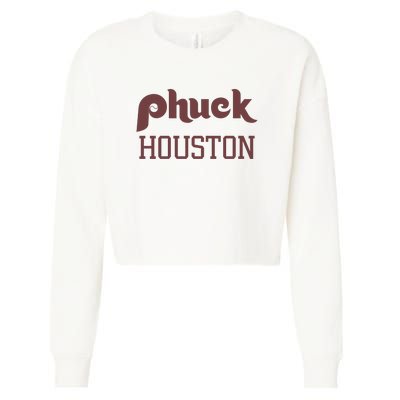 Philadelphia Baseball Phuck Houston Cropped Pullover Crew