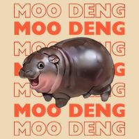 Pygmy Bouncy Pig In Thai Costume Moo Deng Drawstring Bag