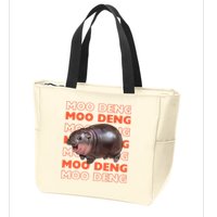 Pygmy Bouncy Pig In Thai Costume Moo Deng Zip Tote Bag