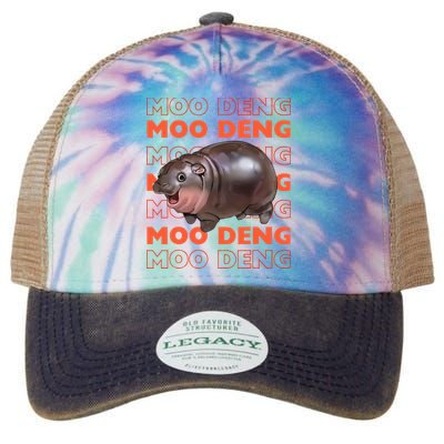 Pygmy Bouncy Pig In Thai Costume Moo Deng Legacy Tie Dye Trucker Hat
