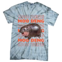 Pygmy Bouncy Pig In Thai Costume Moo Deng Tie-Dye T-Shirt