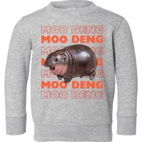 Pygmy Bouncy Pig In Thai Costume Moo Deng Toddler Sweatshirt