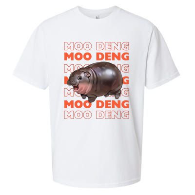 Pygmy Bouncy Pig In Thai Costume Moo Deng Sueded Cloud Jersey T-Shirt