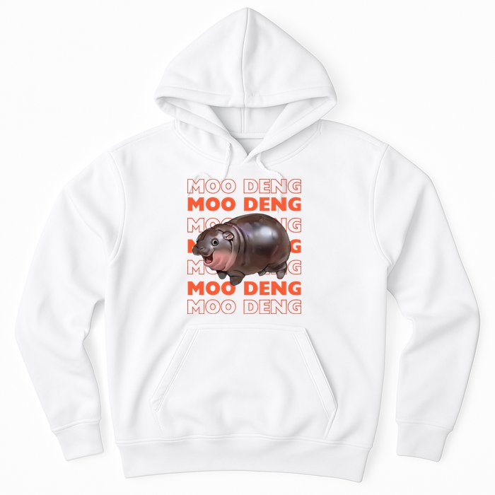 Pygmy Bouncy Pig In Thai Costume Moo Deng Hoodie