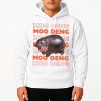 Pygmy Bouncy Pig In Thai Costume Moo Deng Hoodie
