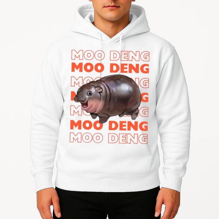Pygmy Bouncy Pig In Thai Costume Moo Deng Hoodie