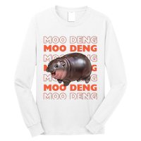 Pygmy Bouncy Pig In Thai Costume Moo Deng Long Sleeve Shirt