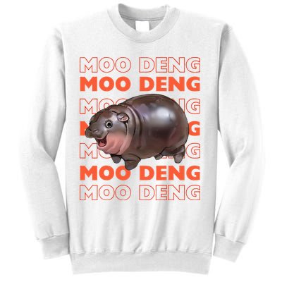 Pygmy Bouncy Pig In Thai Costume Moo Deng Sweatshirt