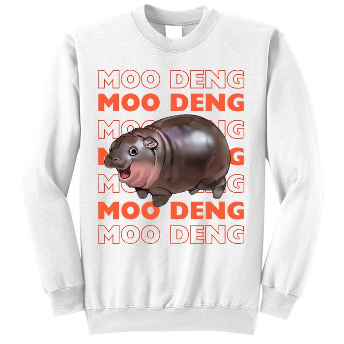 Pygmy Bouncy Pig In Thai Costume Moo Deng Sweatshirt