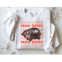 Pygmy Bouncy Pig In Thai Costume Moo Deng Sweatshirt