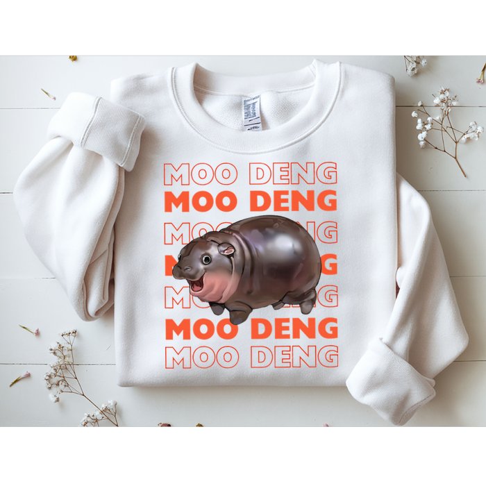 Pygmy Bouncy Pig In Thai Costume Moo Deng Sweatshirt