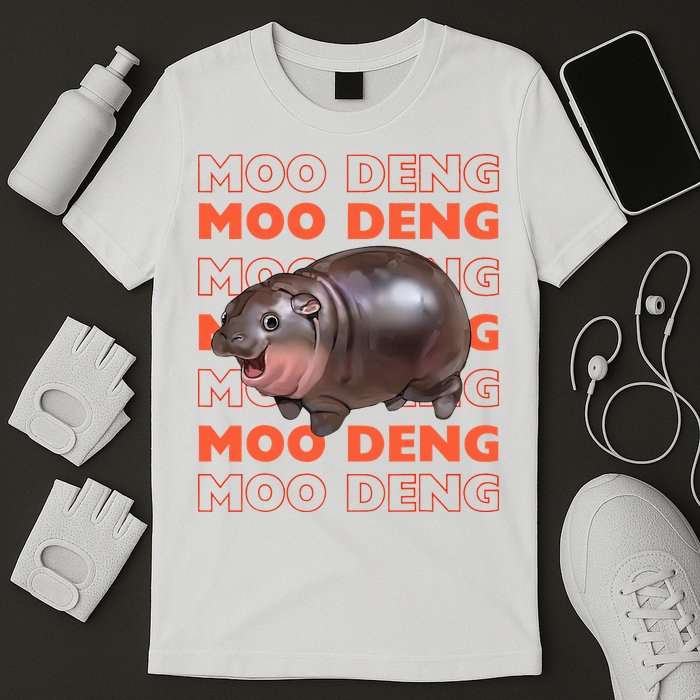 Pygmy Bouncy Pig In Thai Costume Moo Deng T-Shirt