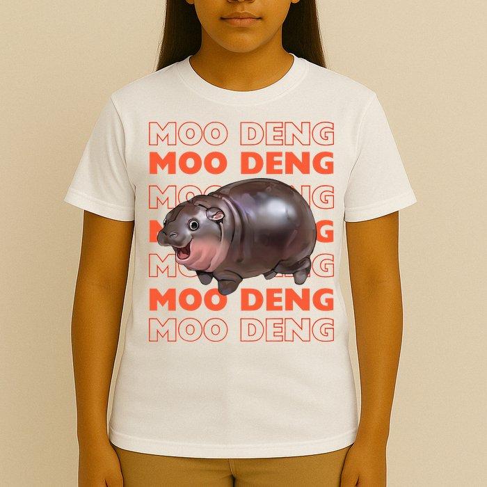 Pygmy Bouncy Pig In Thai Costume Moo Deng T-Shirt