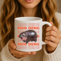 Pygmy Bouncy Pig In Thai Costume Moo Deng Mug