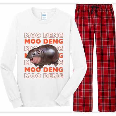 Pygmy Bouncy Pig In Thai Costume Moo Deng Long Sleeve Pajama Set