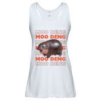 Pygmy Bouncy Pig In Thai Costume Moo Deng Ladies Essential Flowy Tank