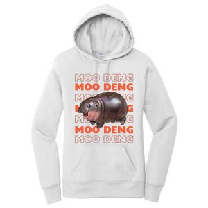 Pygmy Bouncy Pig In Thai Costume Moo Deng Women's Pullover Hoodie