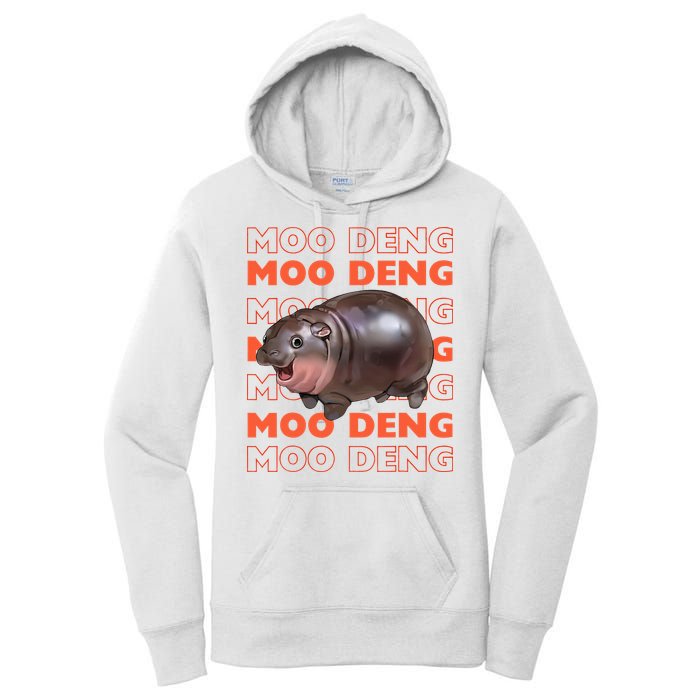 Pygmy Bouncy Pig In Thai Costume Moo Deng Women's Pullover Hoodie